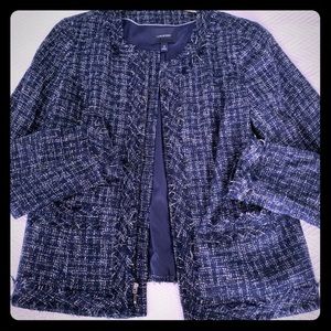 Land’s End Navy Tweed Blazer